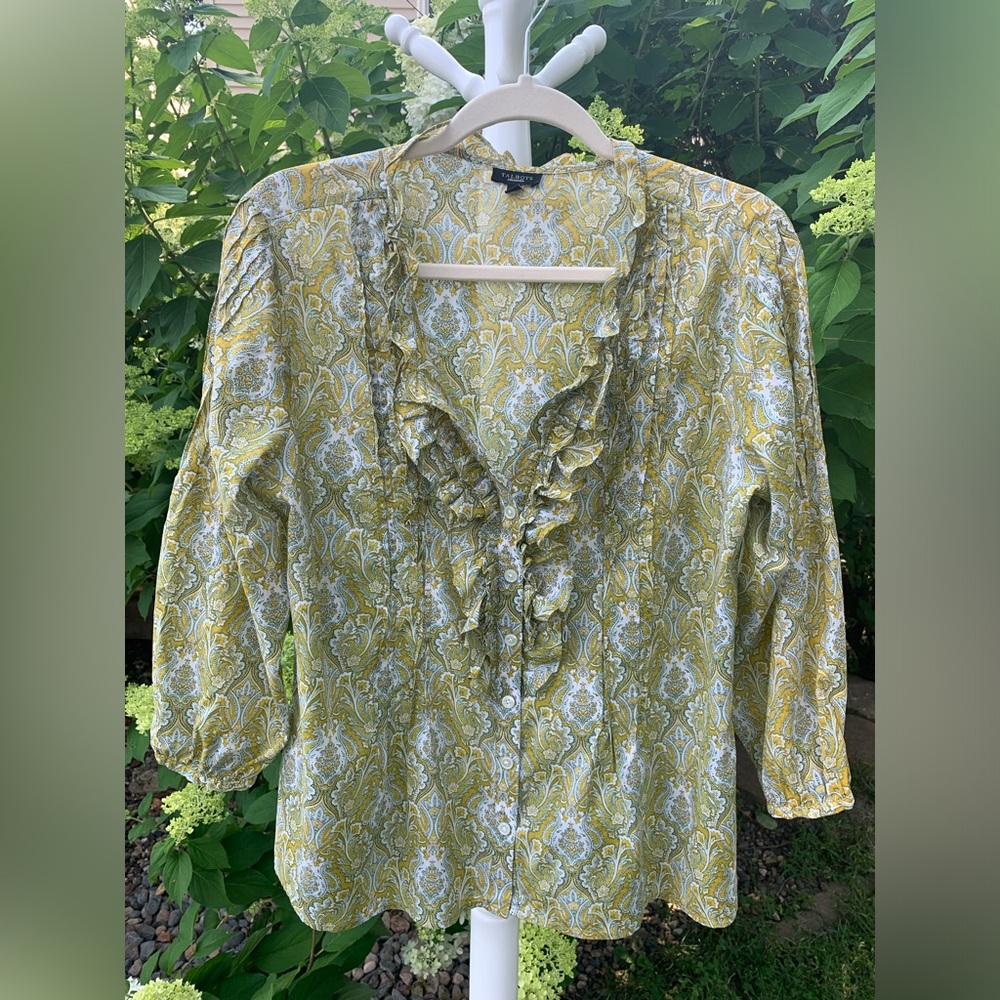 Talbot’s ruffled blouse